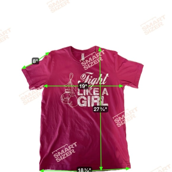 Bella Canvas Fuchsia Tee - Picture 7 of 7